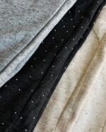 Pantalón Palazzo de Frisa Con Brillo - Imagen 7