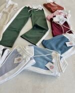 Pantalón Palazzo de Frisa Combinado - Imagen 6