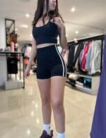 Calza Corta Short Seamless DL con Faja y Franjas Laterales Mod. 320 - Imagen 4