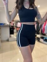 Calza Corta Short Seamless DL con Faja y Franjas Laterales Mod. 320 - Imagen 9
