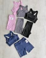 Conjunto Deportivo Top y Calza Ciclista VicBlack con Vivos y Bolsillos Mod. 0942 - Imagen 2