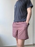 Short Deportivo Hombre HLM 2 en 1 con Calza Interna y Bolsillo Trasero con Cierre Importado - Imagen 4
