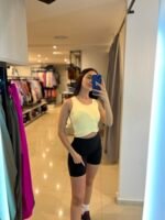 Musculosa Deportiva Crop con Top Incorporado y Ruedo Cruzado Mod. 26669 - Imagen 7