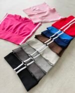 Calza Corta Short Deportivo DL Seamless con Faja y Tiras - Imagen 3