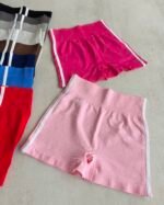 Calza Corta Short Deportivo DL Seamless con Faja y Tiras - Imagen 4