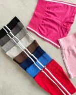 Calza Corta Short Deportivo DL Seamless con Faja y Tiras