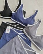 Conjunto Deportivo Top Escote V y Calza Short VicBlack Crossover Mod. 4825 - Imagen 3