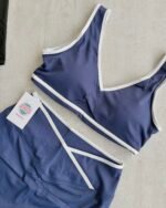 Conjunto Deportivo Top Escote V y Calza Short VicBlack Crossover Mod. 4825 - Imagen 8