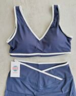 Conjunto Deportivo Top Escote V y Calza Short VicBlack Crossover Mod. 4825 - Imagen 11