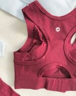 Conjunto Deportivo Top Texturado Rib con Broche y Calza Larga con Bolsillos Mod. 060 - Imagen 12