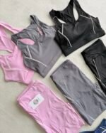 Conjunto Deportivo Top y Calza Ciclista VicBlack con Vivos y Bolsillos Mod. 0942 - Imagen 9