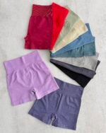 Calza Corta Deportiva Lv. Short Seamless Mod. 831 | Tiro Alto Faja, Tejido Sin Costuras y Efecto Modelador