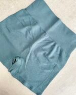 Calza Corta Deportiva Lv. Short Seamless Mod. 831 | Tiro Alto Faja, Tejido Sin Costuras y Efecto Modelador Petroleo