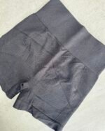 Calza Corta Deportiva Lv. Short Seamless Mod. 831 | Tiro Alto Faja, Tejido Sin Costuras y Efecto Modelador Gris topo