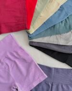 Calza Corta Deportiva Lv. Short Seamless Mod. 831 | Tiro Alto Faja, Tejido Sin Costuras y Efecto Modelador