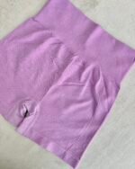 Calza Corta Deportiva Lv. Short Seamless Mod. 831 | Tiro Alto Faja, Tejido Sin Costuras y Efecto Modelador Lila