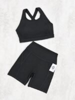 Conjunto Top y Short Be. Mod.5009 Gris oscuro